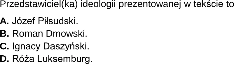 Dokończ zdanie. Wybierz właściwą odpowiedź spośród podanych.