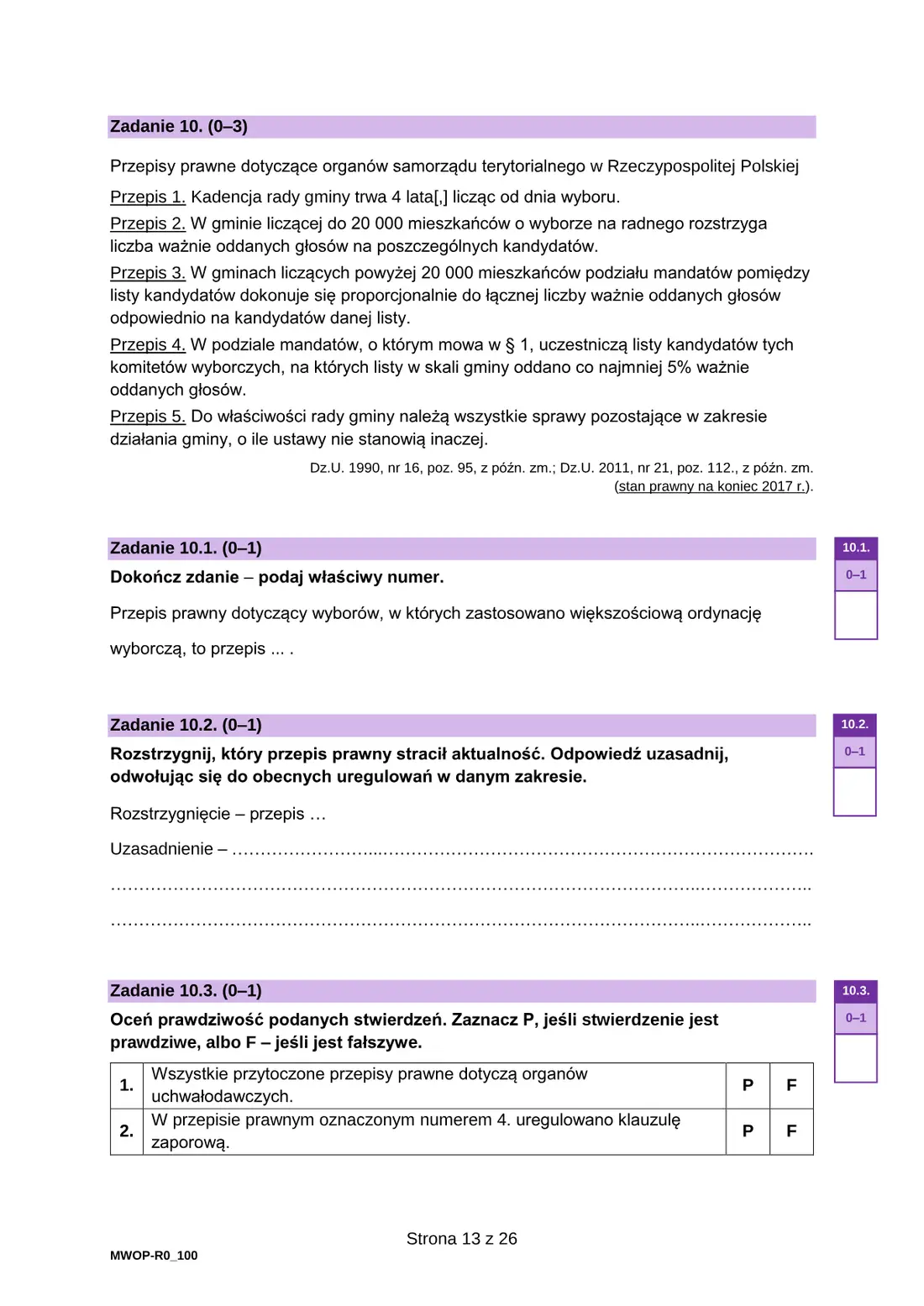 Arkusz diagnostyczny WOS – grudzień 2022 – strona 13