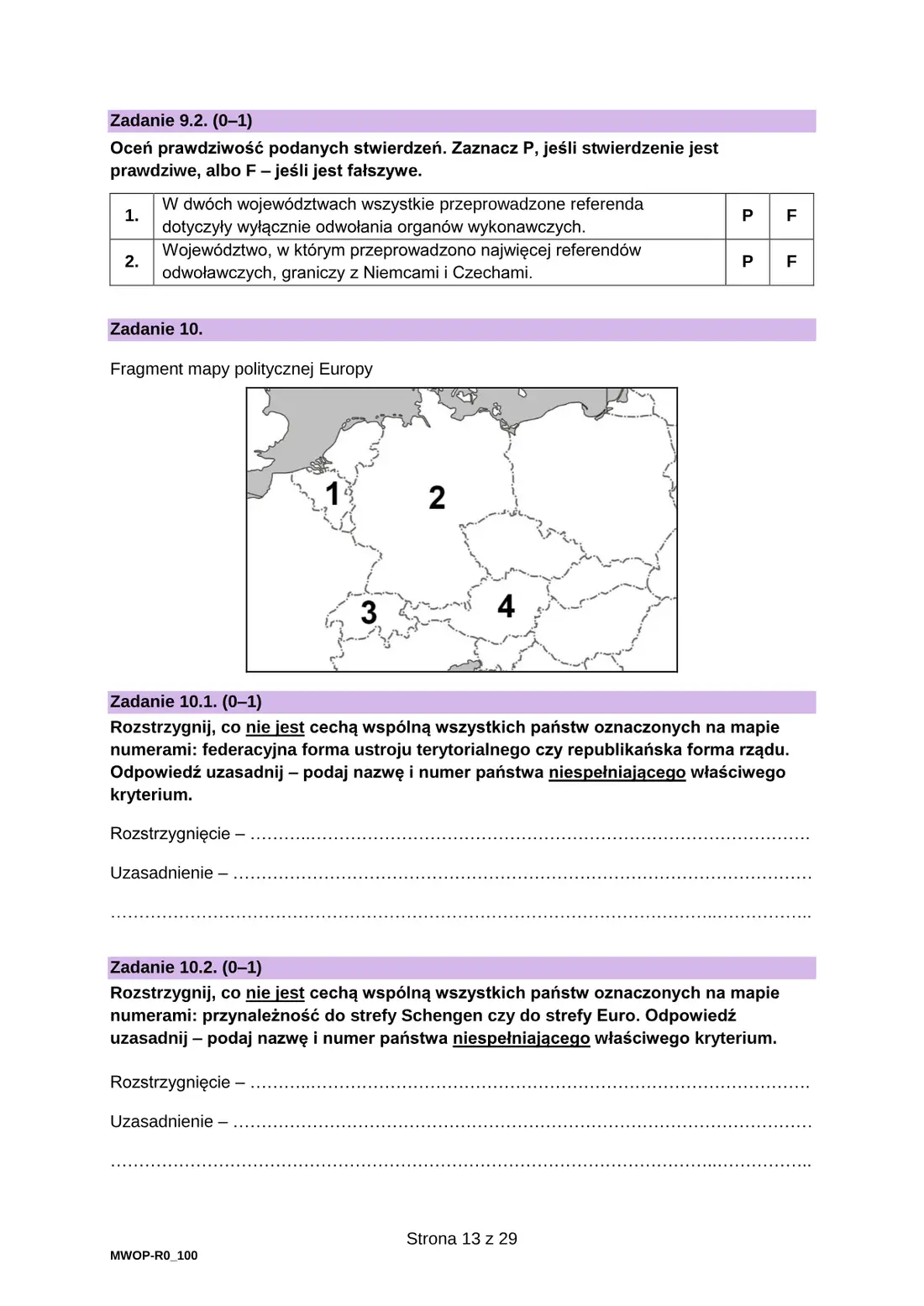 Egzamin maturalny z WOS – czerwiec 2023 – strona 13