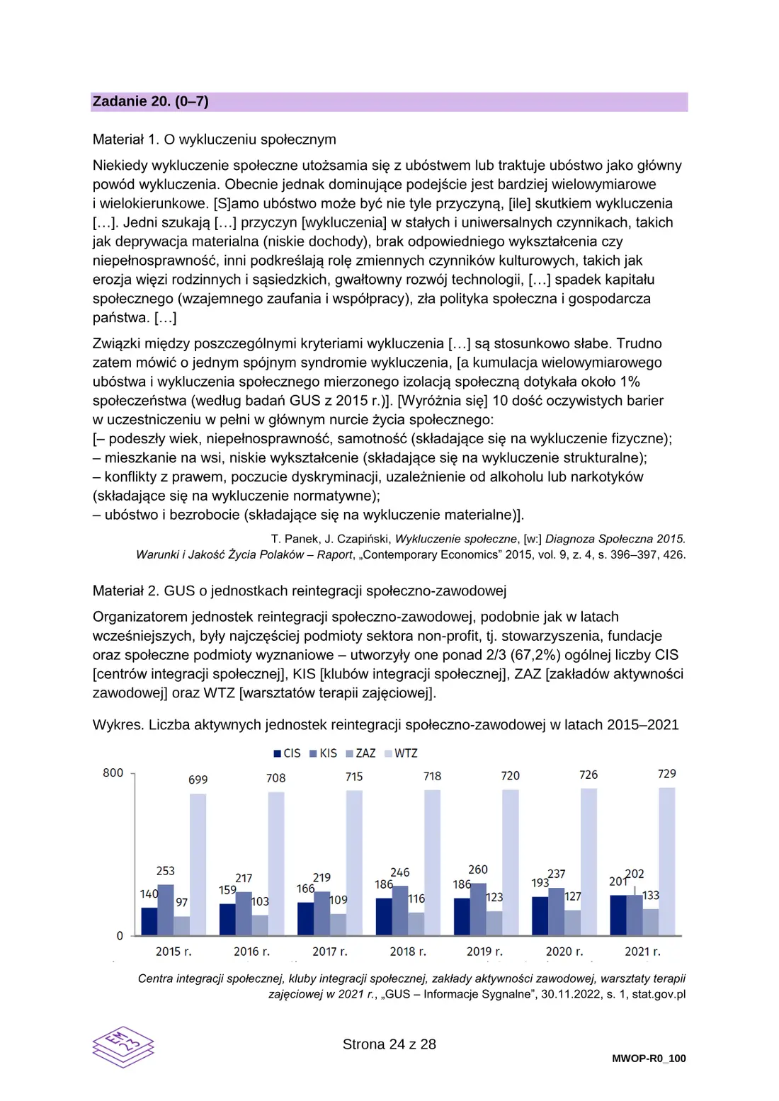 Egzamin maturalny z WOS – maj 2024 – strona 24
