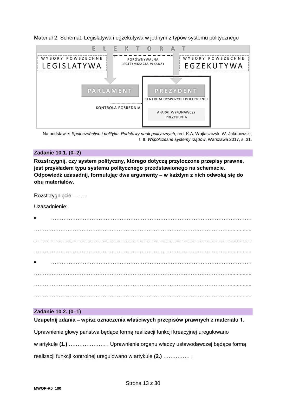 Egzamin maturalny z WOS – czerwiec 2024 – strona 13