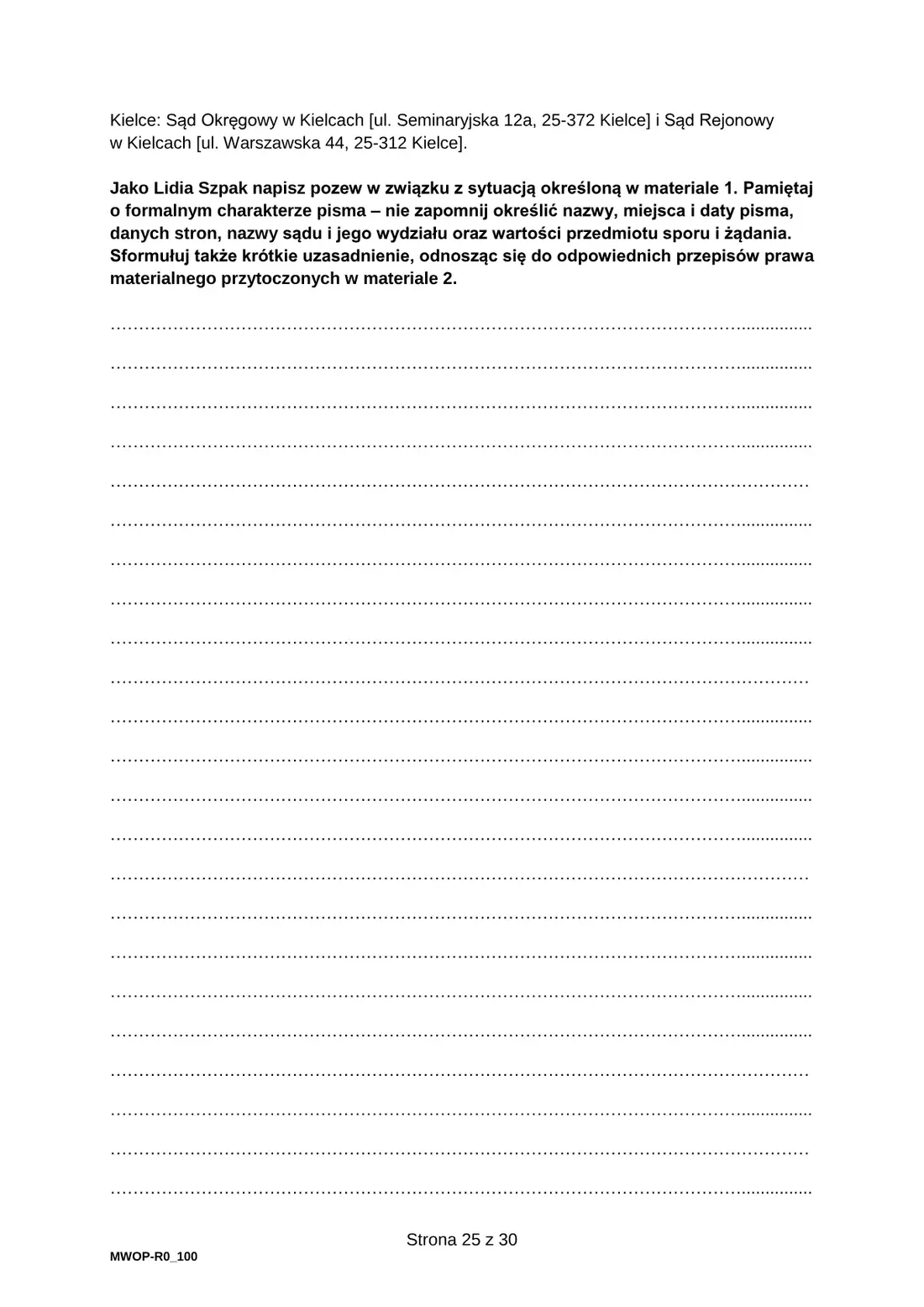 Egzamin maturalny z WOS – czerwiec 2024 – strona 25