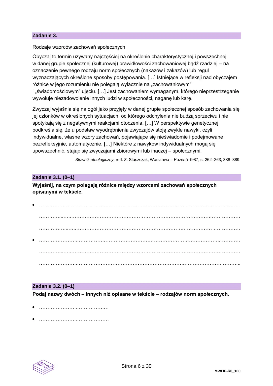 Egzamin maturalny z WOS – czerwiec 2024 – strona 6