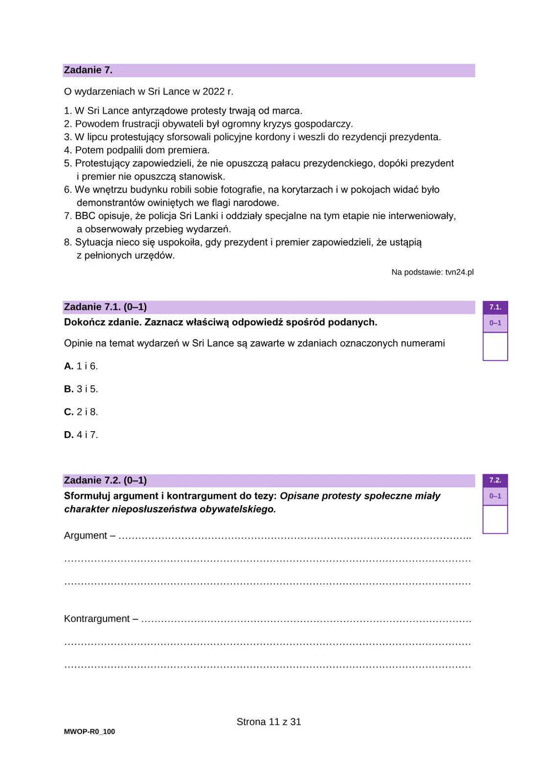 Arkusz diagnostyczny WOS – grudzień 2024 – strona 11