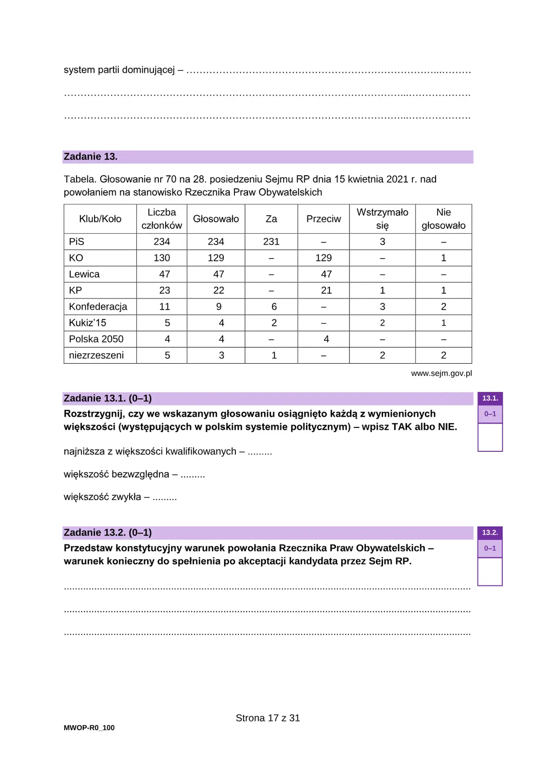 Arkusz diagnostyczny WOS – grudzień 2024 – strona 17