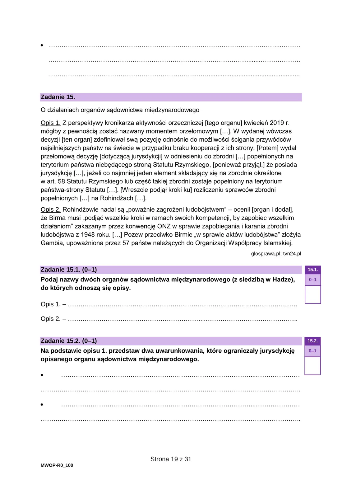 Arkusz diagnostyczny WOS – grudzień 2024 – strona 19