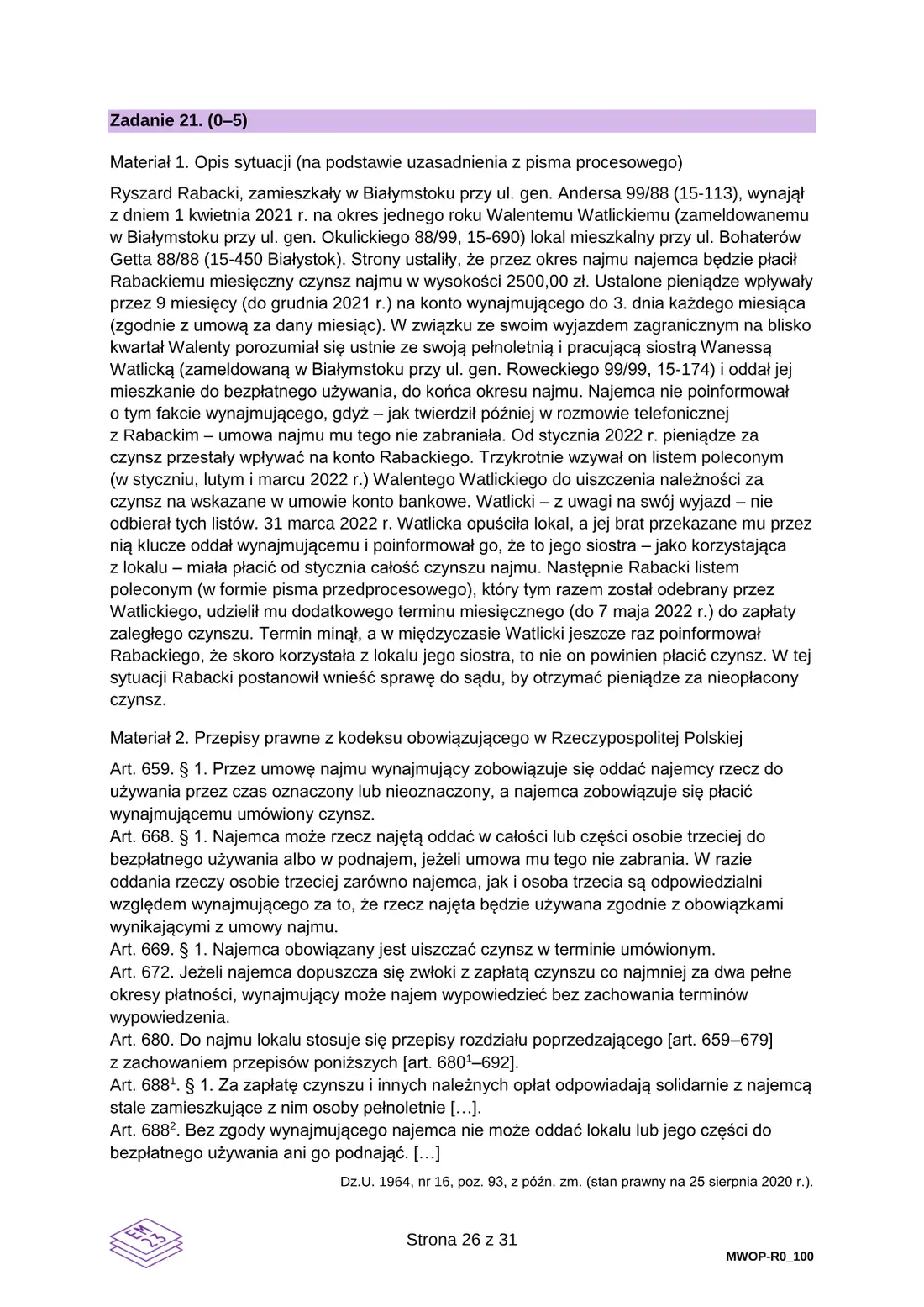Arkusz diagnostyczny WOS – grudzień 2024 – strona 26