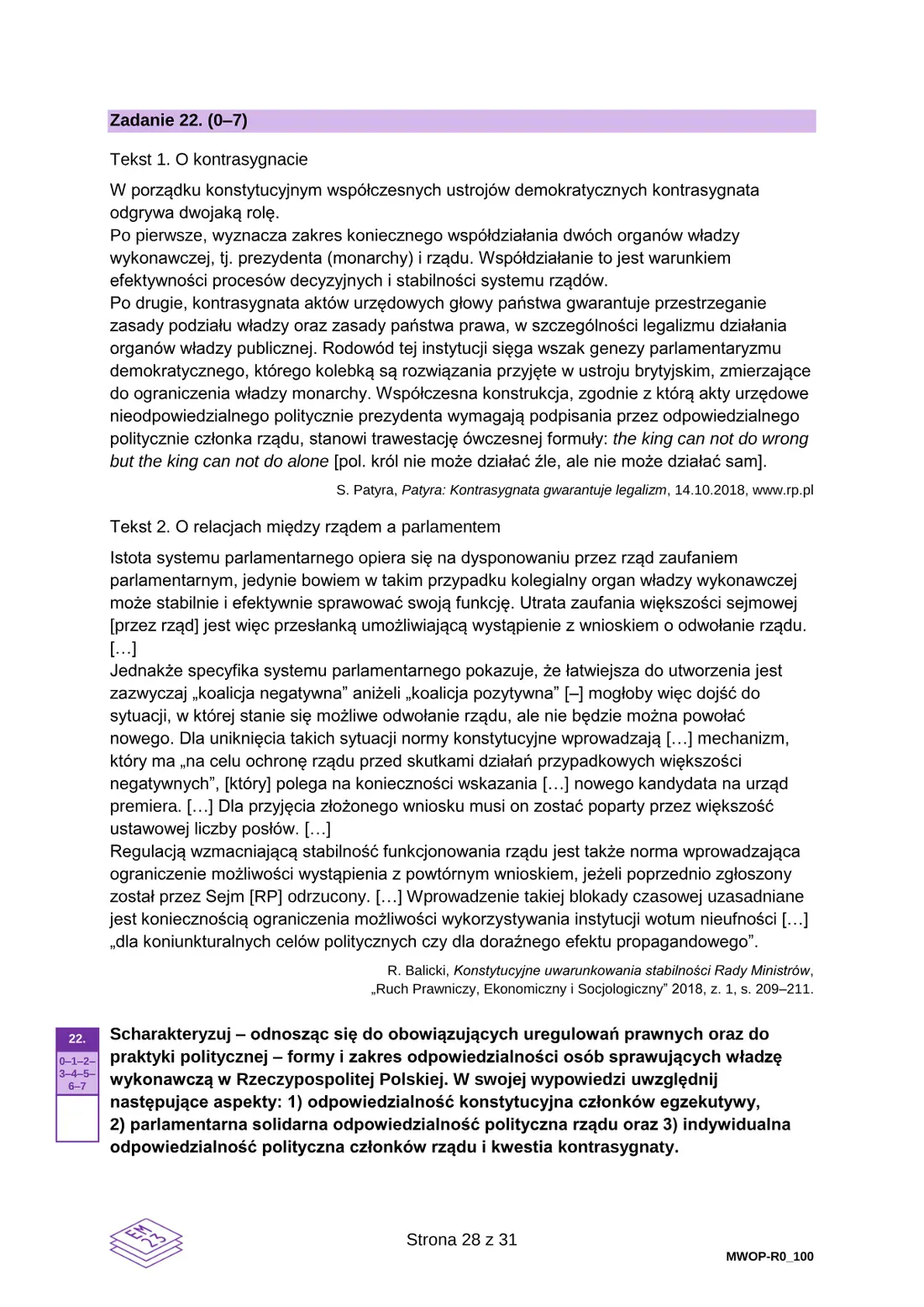 Arkusz diagnostyczny WOS – grudzień 2024 – strona 28
