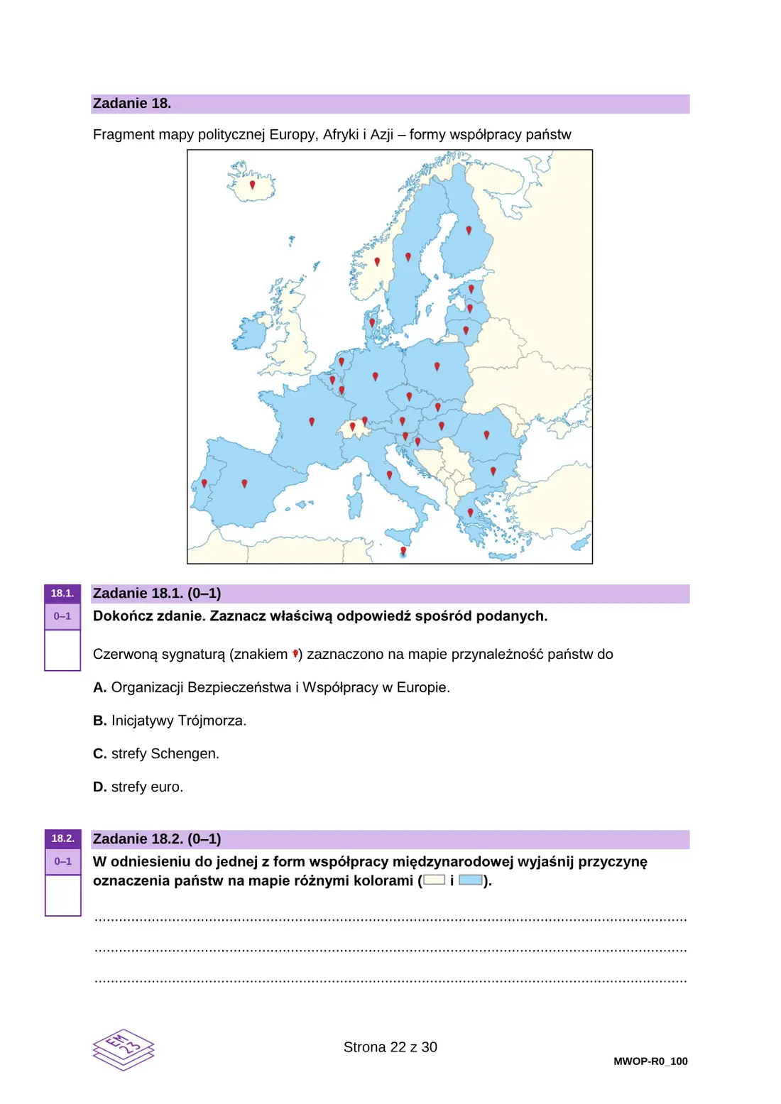 Egzamin maturalny z WOS – maj 2025 – strona 22