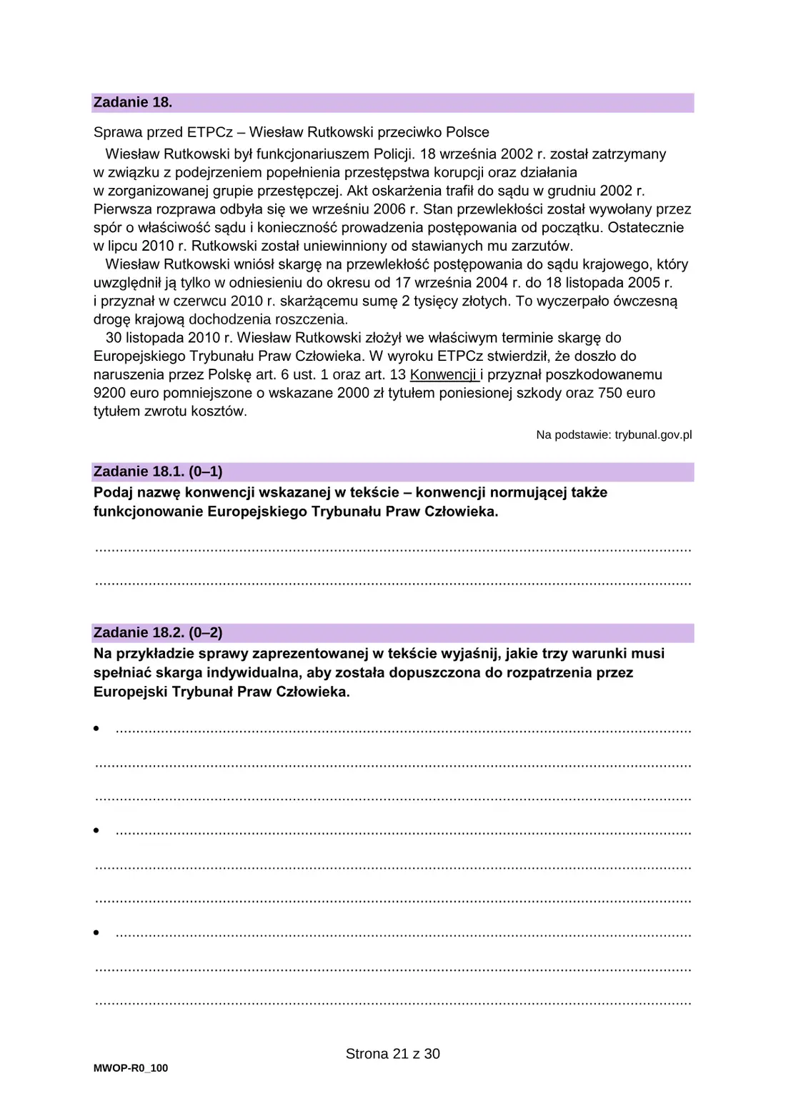 Egzamin maturalny z WOS – czerwiec 2025 – strona 21