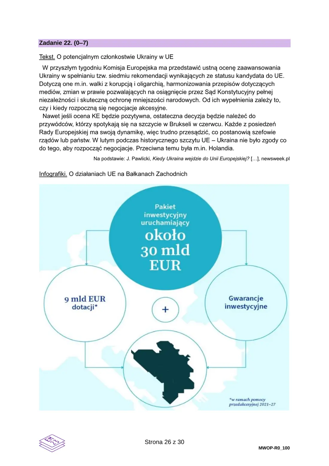 Egzamin maturalny z WOS – czerwiec 2025 – strona 26