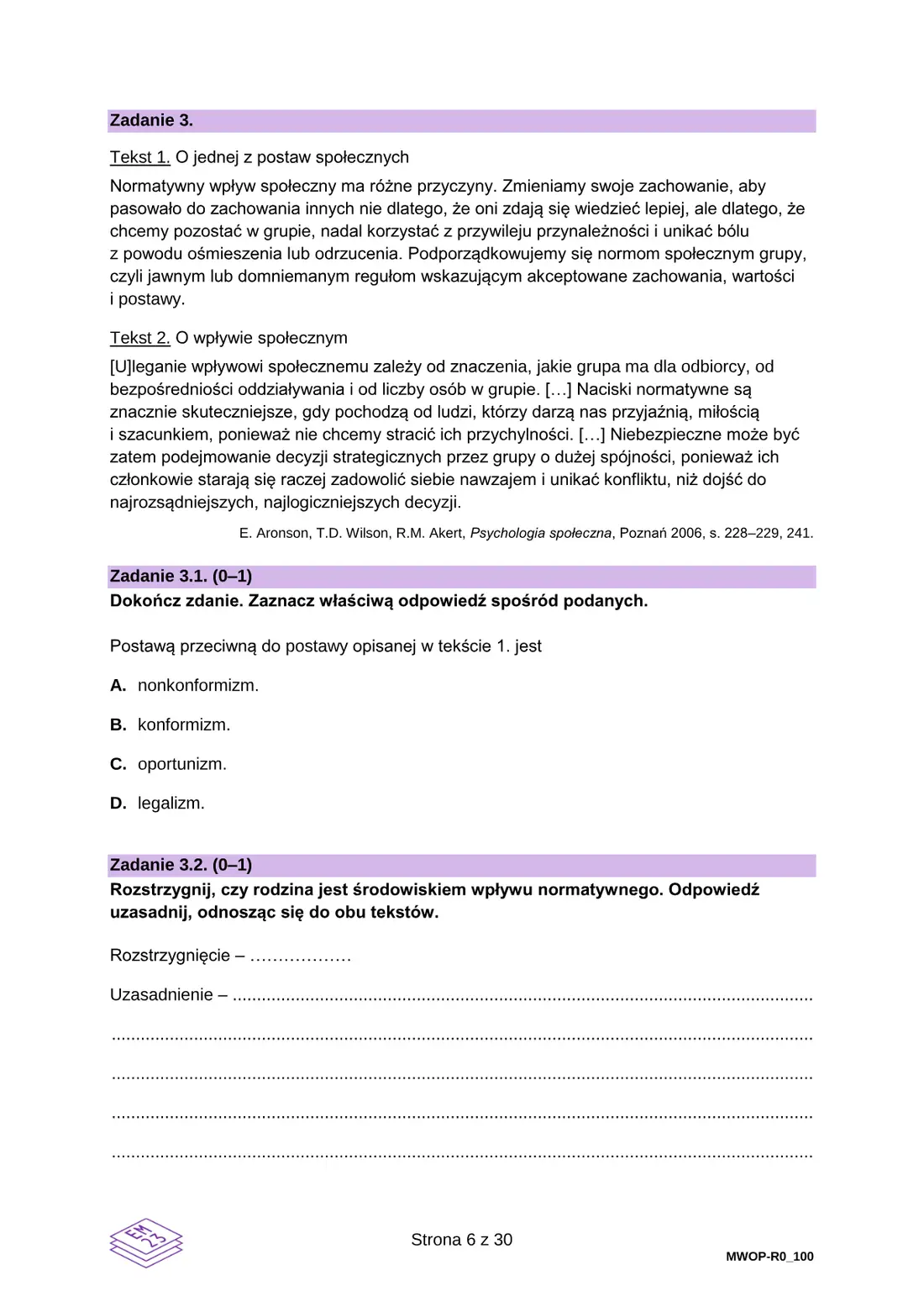 Egzamin maturalny z WOS – czerwiec 2025 – strona 6