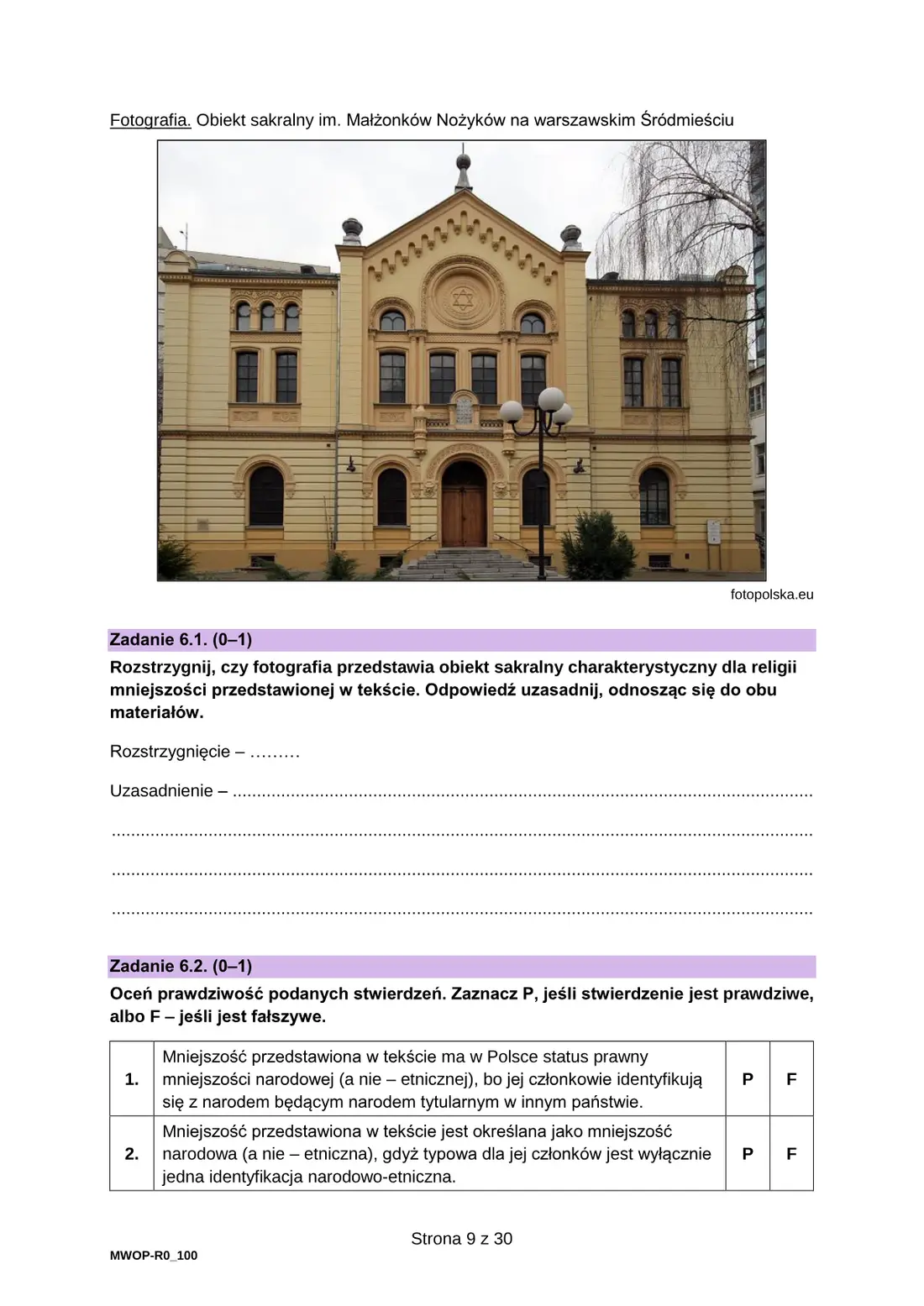 Egzamin maturalny z WOS – czerwiec 2025 – strona 9