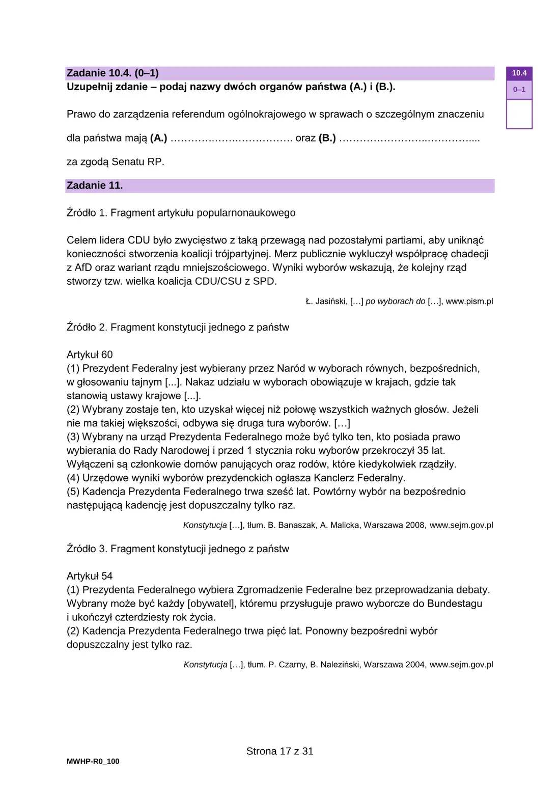 Materiał WOS ze stycznia 2026 (wariant MWHP) – strona 17