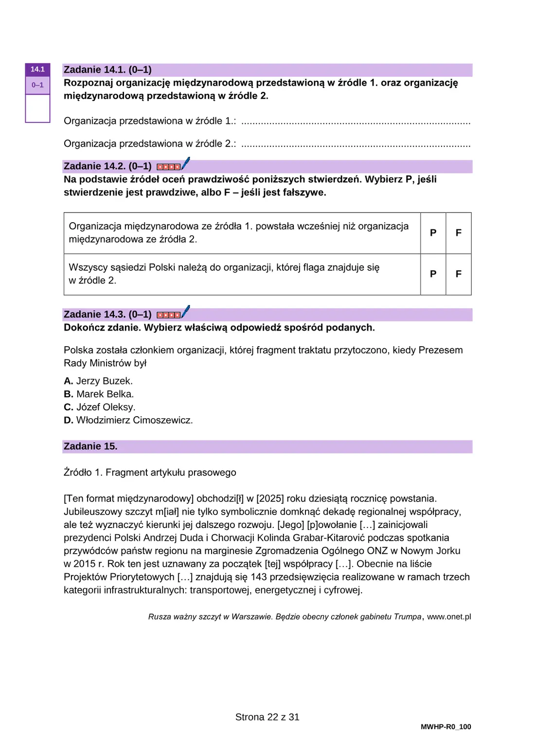 Materiał WOS ze stycznia 2026 (wariant MWHP) – strona 22
