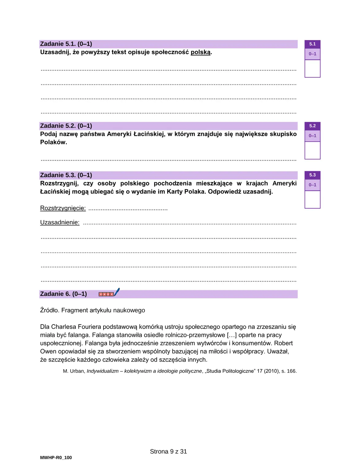 Materiał WOS ze stycznia 2026 (wariant MWHP) – strona 9