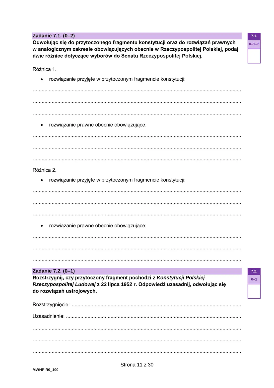 Egzamin maturalny z WOS (22) – maj 2026 – strona 11