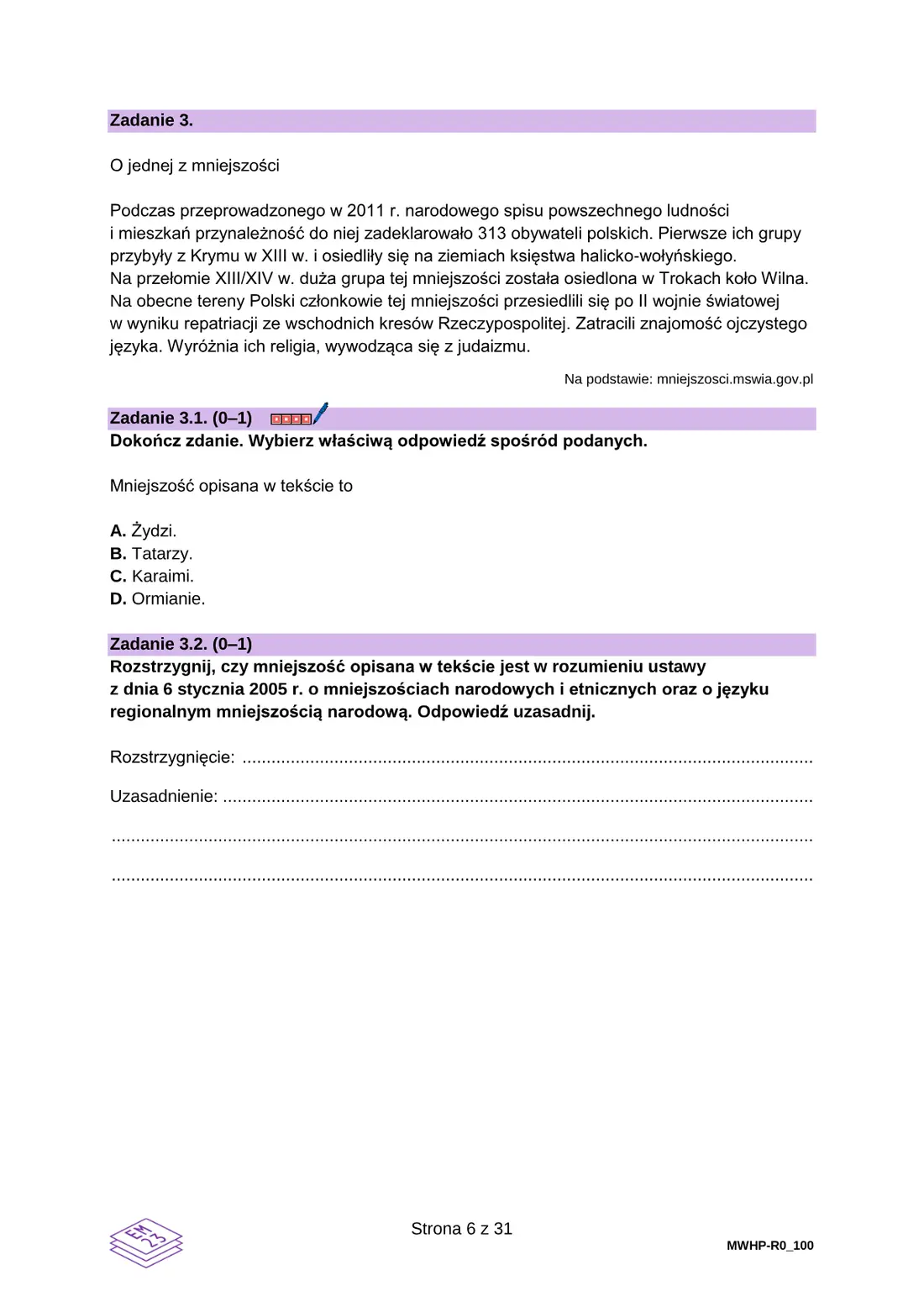 Egzamin maturalny z WOS – czerwiec 2026 (22) – strona 6